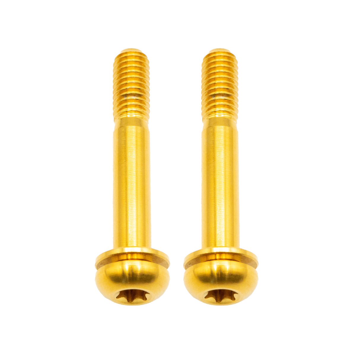 Titanium Flat Mount Bolt Kit, 37mm, Gold, 2/Count