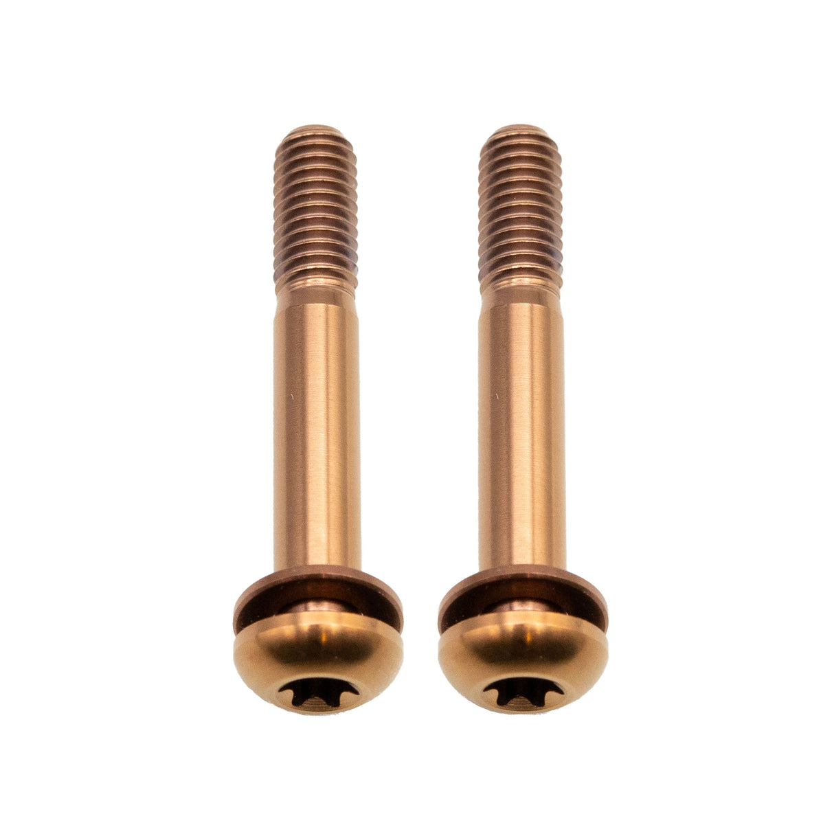Titanium Flat Mount Bolt Kit, 37mm, Copper, 2/Count