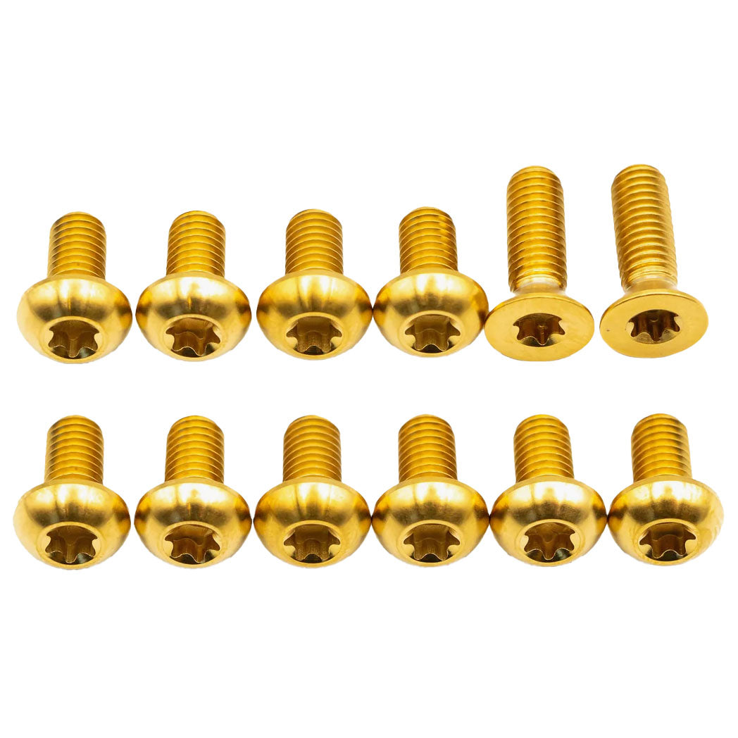 Titanium Sensor Rotor Bolt Kit, Gold, 12/Count