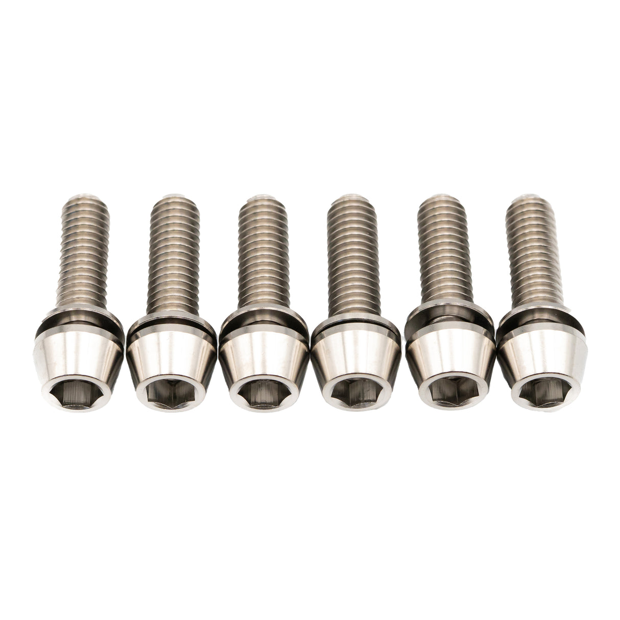 Deity Copperhead Ti Stem Bolt Kit, Silver, 6/Count