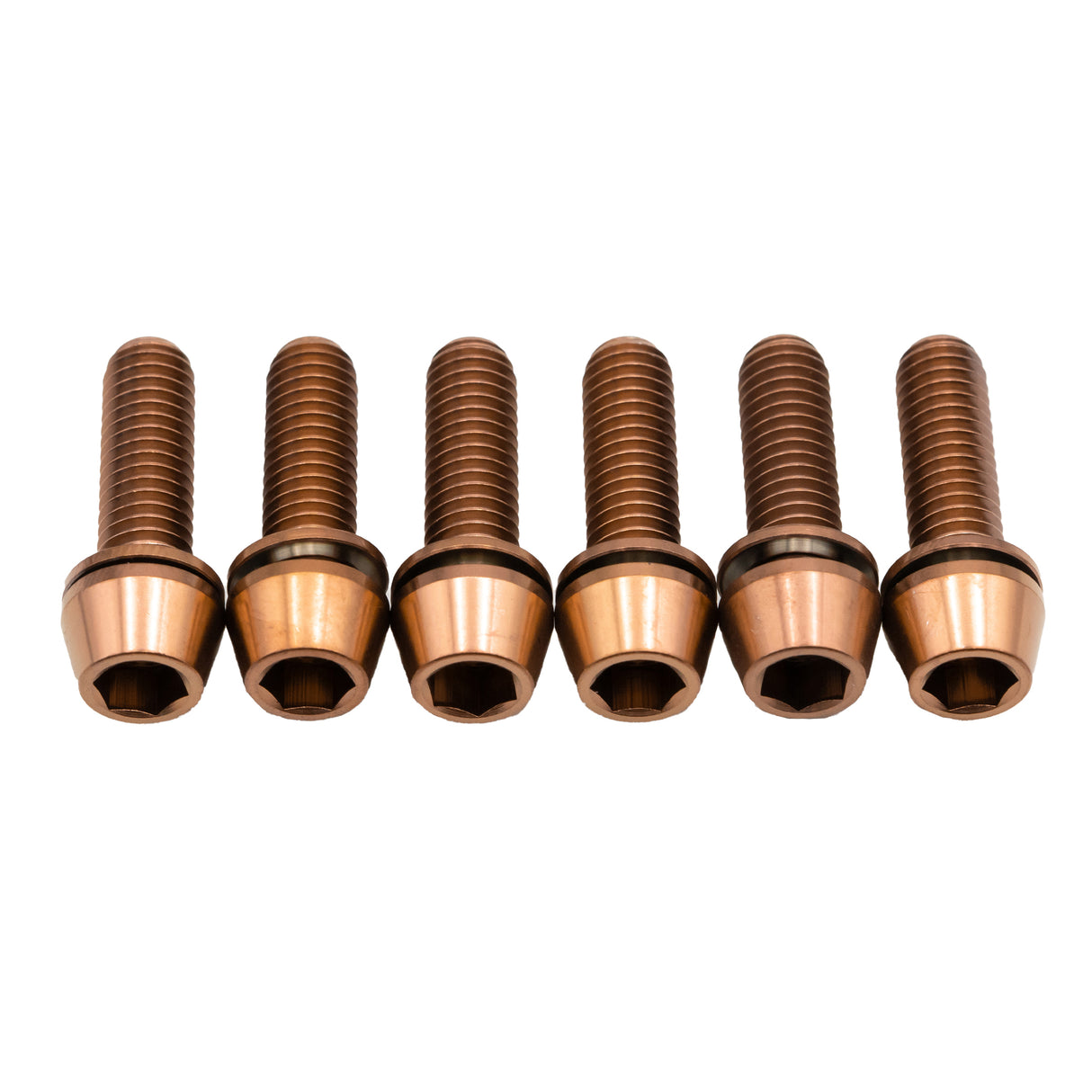 Deity Copperhead Ti Stem Bolt Kit, Copper, 6/Count