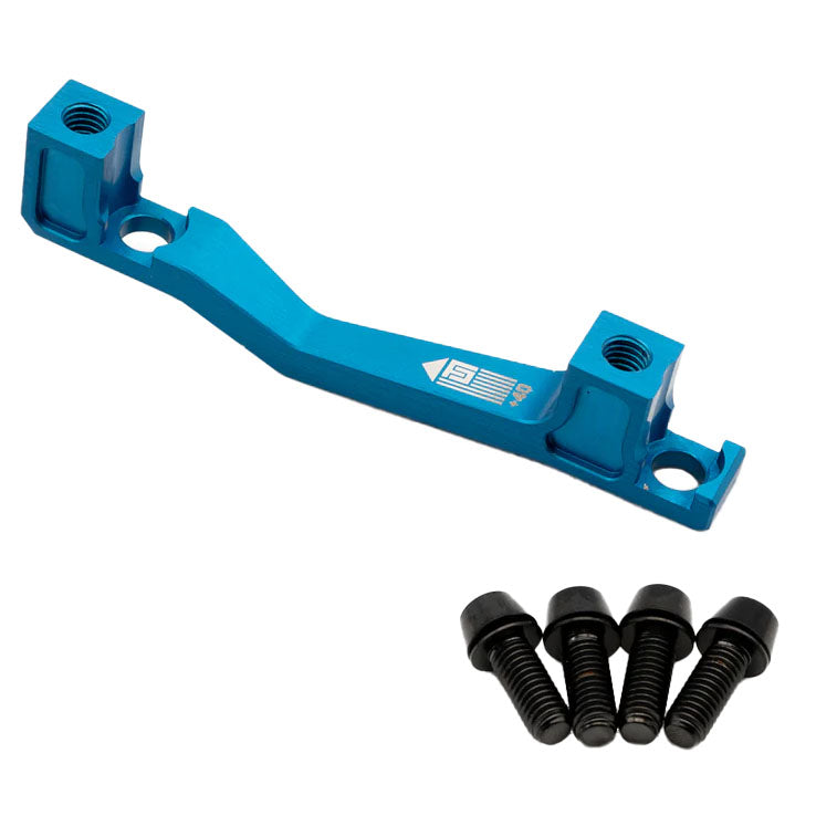 Post Mount Brake Adapter, 160/180mm,+40, Blue