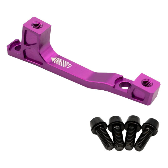 Post Mount Brake Adapter, 200mm,+17, Purple