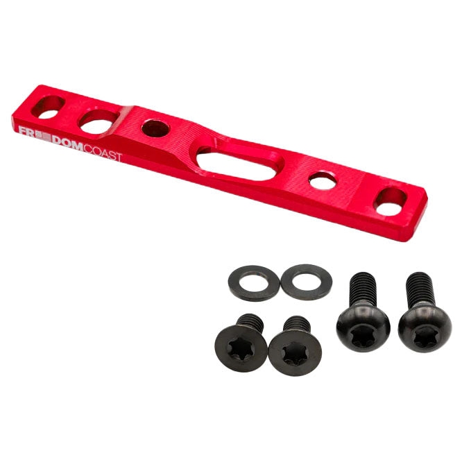 Flat Mount Brake Adapter, Front, 0/+20, Red