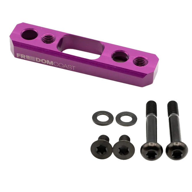Flat Mount Brake Adapter, Rear,32mm Bolts, +20, Purple