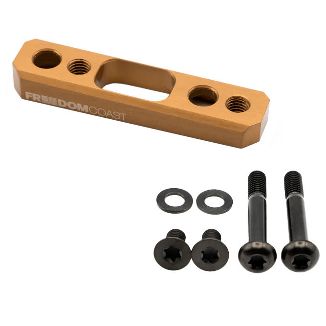 Flat Mount Brake Adapter, Rear, 27mm Bolts, +20, Champ