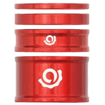 Headset Combo Spacer Kit, 1-1/8", Set/4, Red
