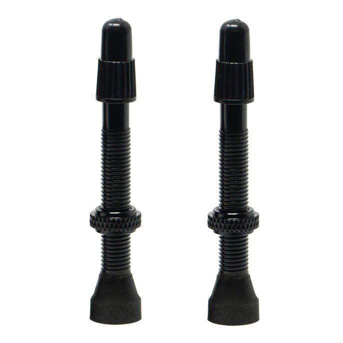 Tubeless Presta Valve Stem, 50mm, Pair, Black