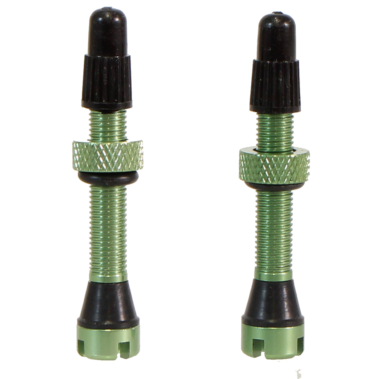 Tubeless Presta Valve Stem, 40mm, Pair, Lime