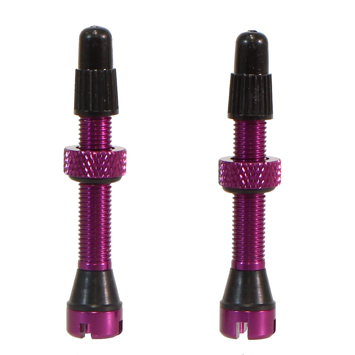 Tubeless Presta Valve Stem, 40mm, Pair, Purple