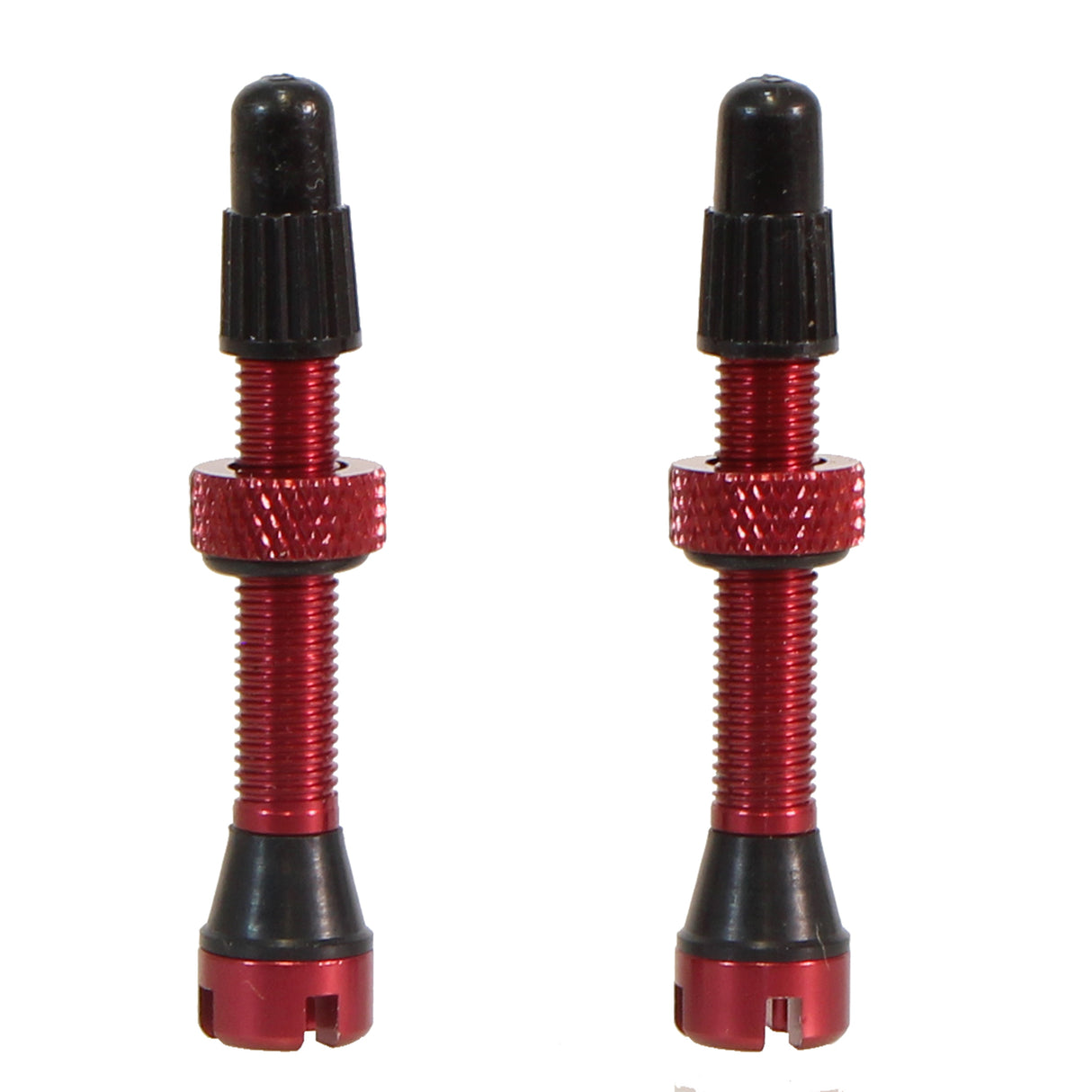 Tubeless Presta Valve Stem, 40mm, Pair, Red