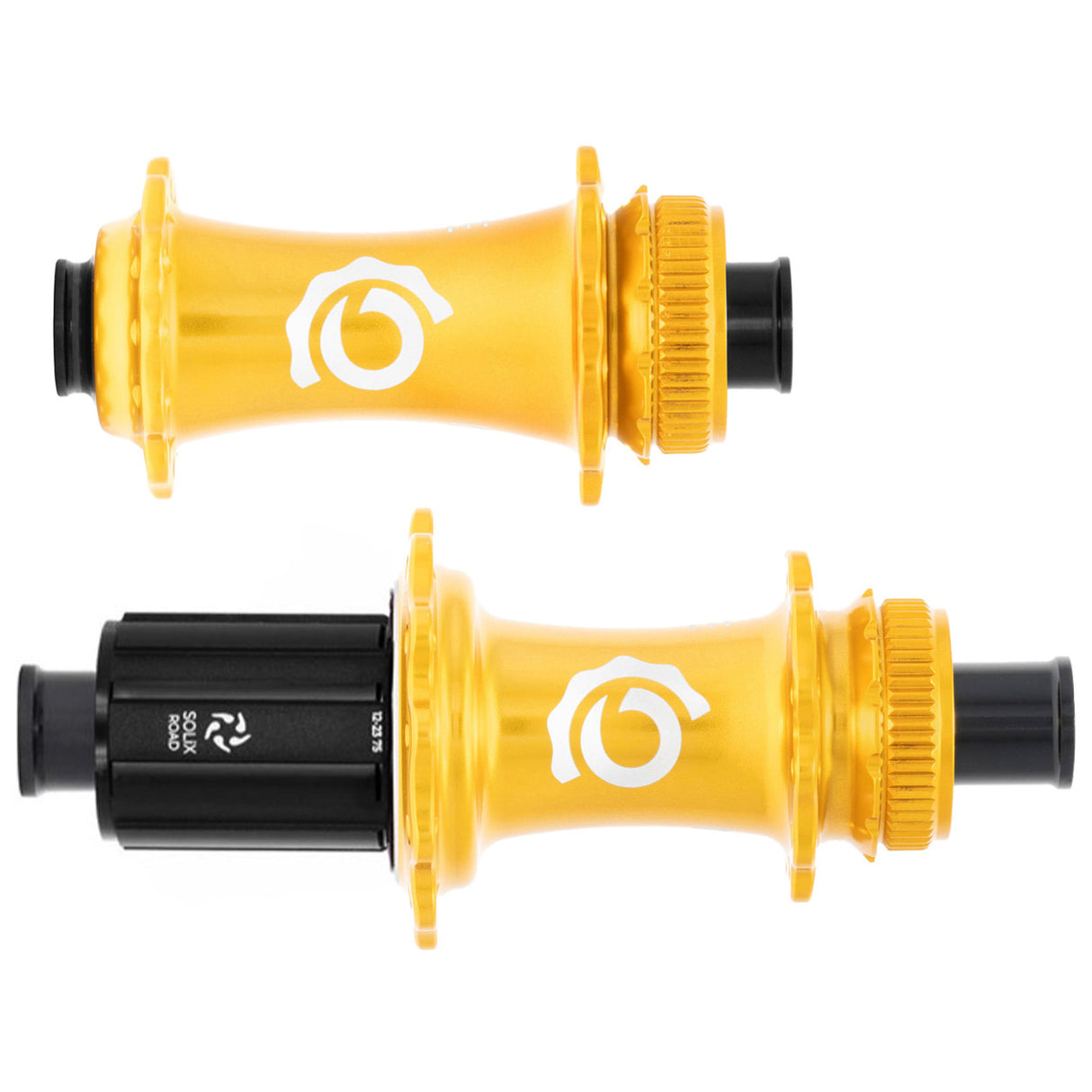 Solix CL Disc Hubs, 12x100/142 TA, 28h, HG11, Gold