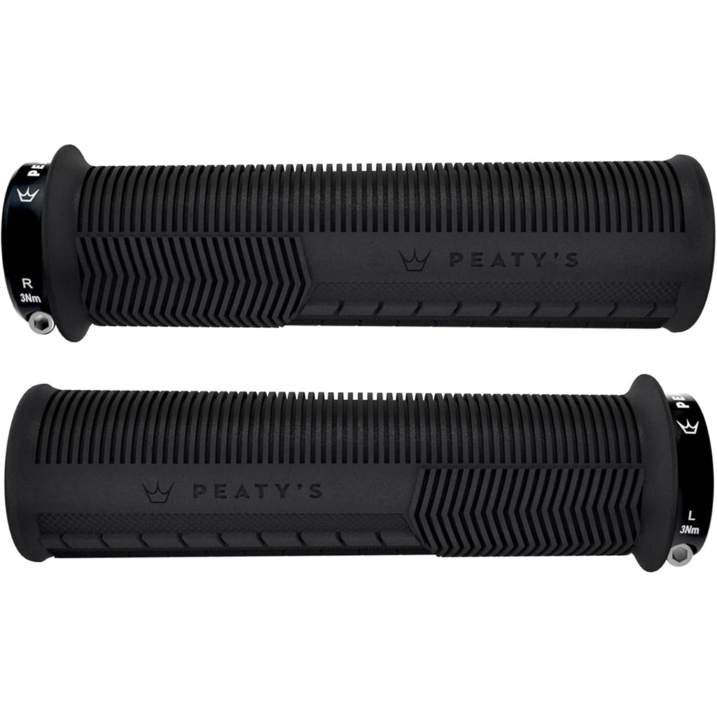 Mushroom Thick Lock-On Grips, Pair, Black