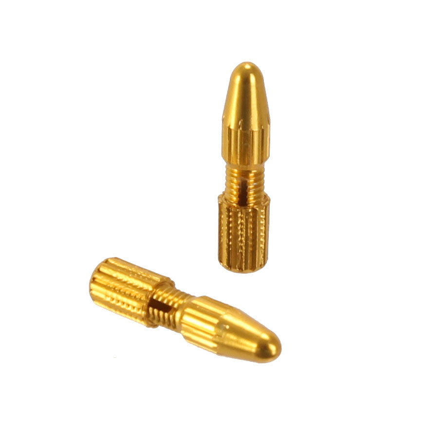 Crimp-Free Locking Cable Tip, Brake - Gold Pr