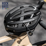 【ROAD TO SKY】ROCKBROS Bicycle Lock Hidden Handle Lock Mini Lock Bike Cable Lock Hidden in Handlebars Helmet Lock Zinc Alloy Lock Cylinder Aluminum Shell 25.6 inches for Roadbike