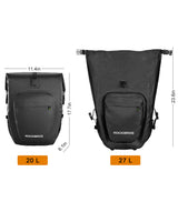 ROCKBROS Pro Cycling Saddlebag in Grey or Black - Single/Pair