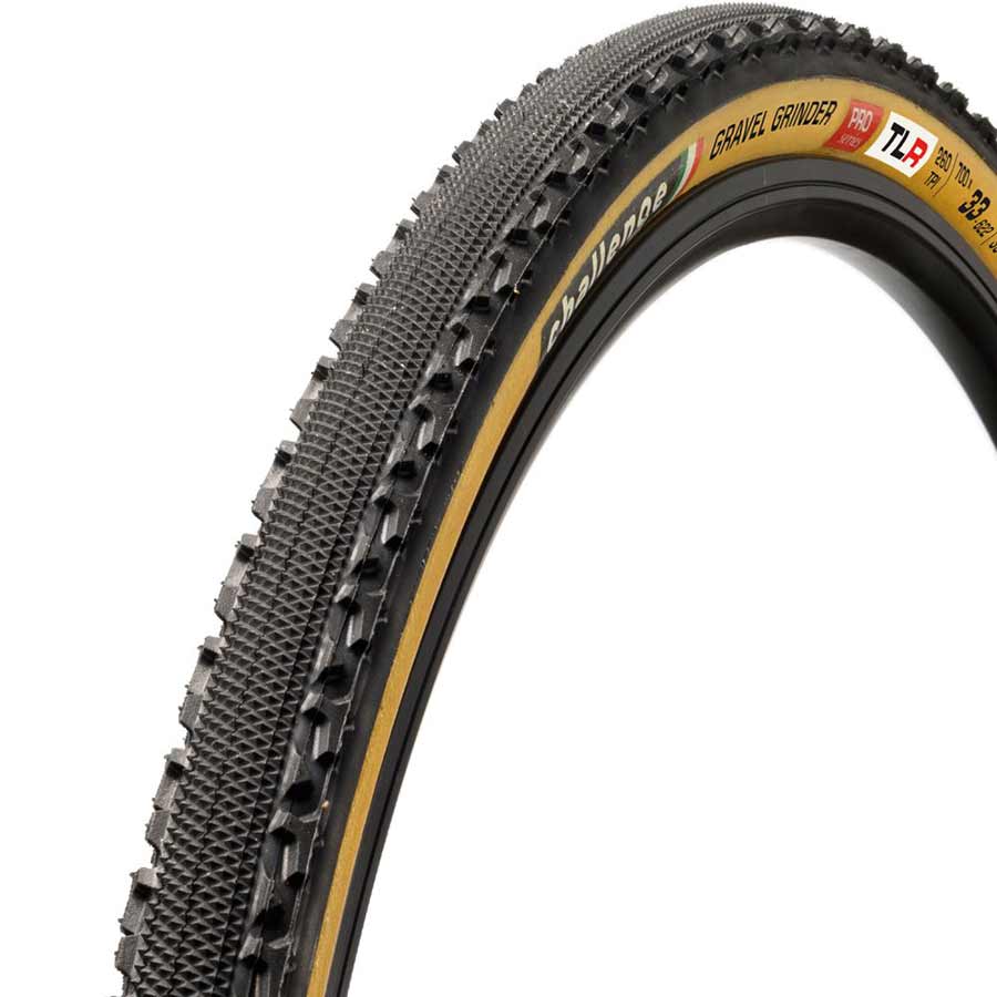 Challenge Gravel Grinder Pro Tire 700x33C Folding Tubeless Ready Smart SuperPoly PPS2 260TPI Tanwall