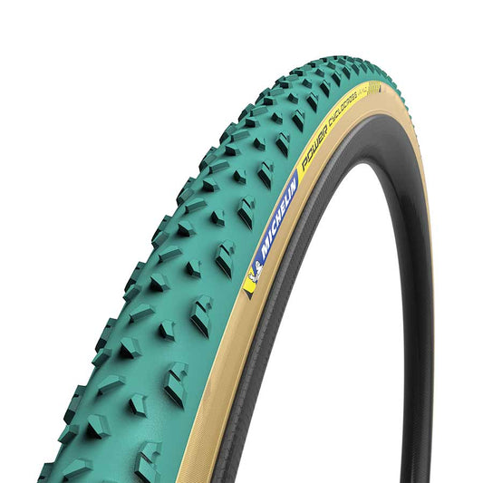 Michelin Power Cyclocross Mud Tubular Tire 700x33C Folding Tubular GreenCompound 3x120TPI Green