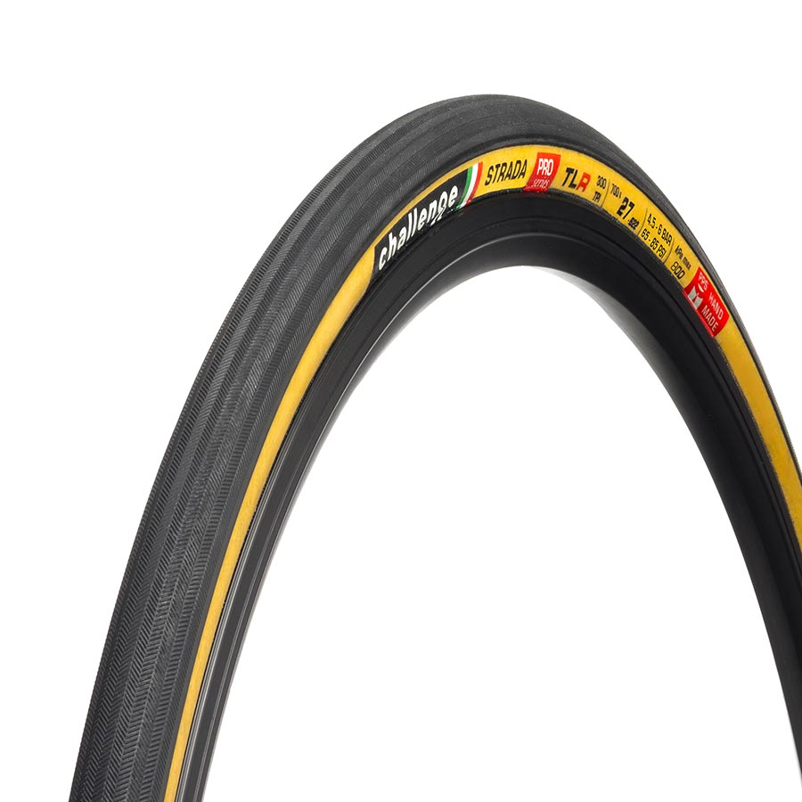 Challenge Tire Strada TLR Pro Tire 700 x 27 Black/Tan