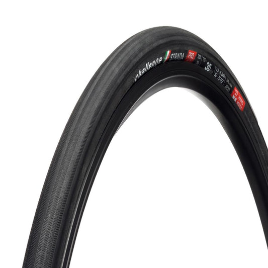 Challenge Strada Pro TLR Road Tire 700x30C Folding Tubeless Ready SmartPlus SuperPoly 300TPI Black