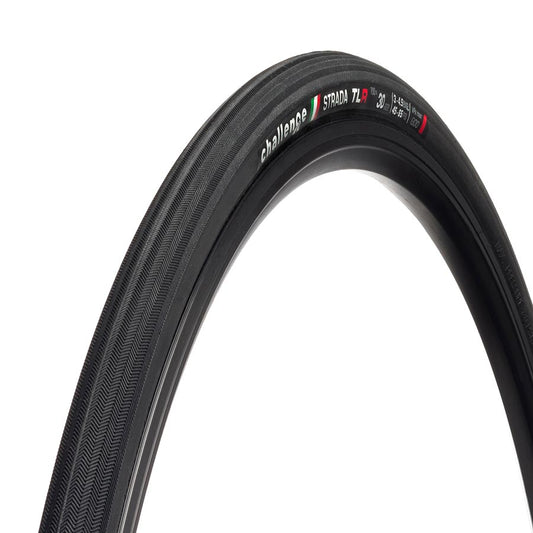 Challenge Strada Race TLR Tire 700x30C Folding Tubeless Ready Vulcanized Nylon 120TPI Black