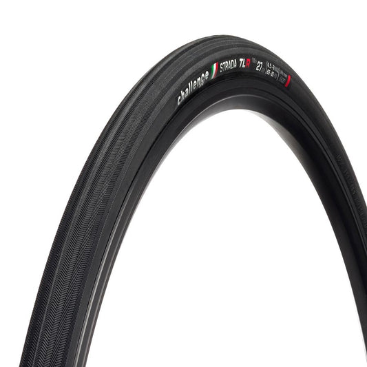 Challenge Strada Race TLR Tire 700x27C Folding Tubeless Ready Vulcanized Nylon 120TPI Black