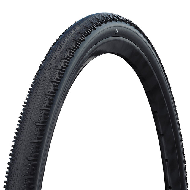 Schwalbe, G-One RS, Gravel Tire, 700x43, Folding, Tubeless Ready, Addix Race, V-Guard, 67TPI, Black