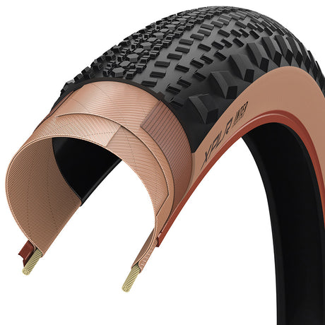 Zipp, Goodyear XPLR Inter, Gravel Tire, 700x50C, Folding, Tubeless Ready, Dynamic:UHP, M:Wall, Black