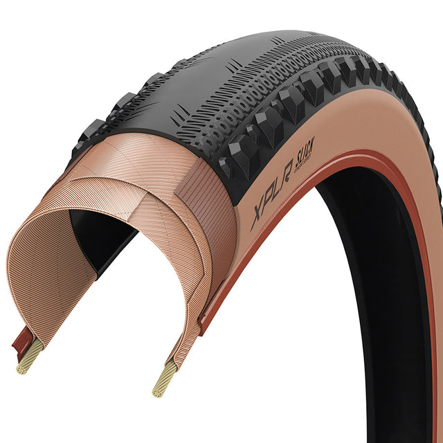 Zipp, Goodyear XPLR Slick, Gravel Tire, 700x45C, Folding, Tubeless Ready, Dynamic:UHP, M:Wall, Black