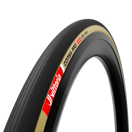 Vittoria, CORSA PRO G2.0, Road Tire, 700x26C, Folding, Clincher, Graphene + Silica, Corespun Cotton, 320TPI, Tanwall