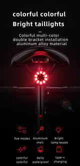 ROCKBROS Multiple Color Bike Tail Light Q1