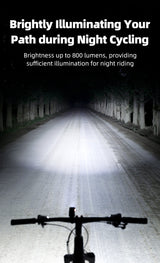 ROCKBROS Bicycle Front Headlight RHL800LM - 800 Lumens, USB-C, IPX6 Waterproof