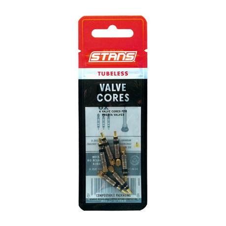 Stans No Tubes, Presta Valve Core, Pack of 6