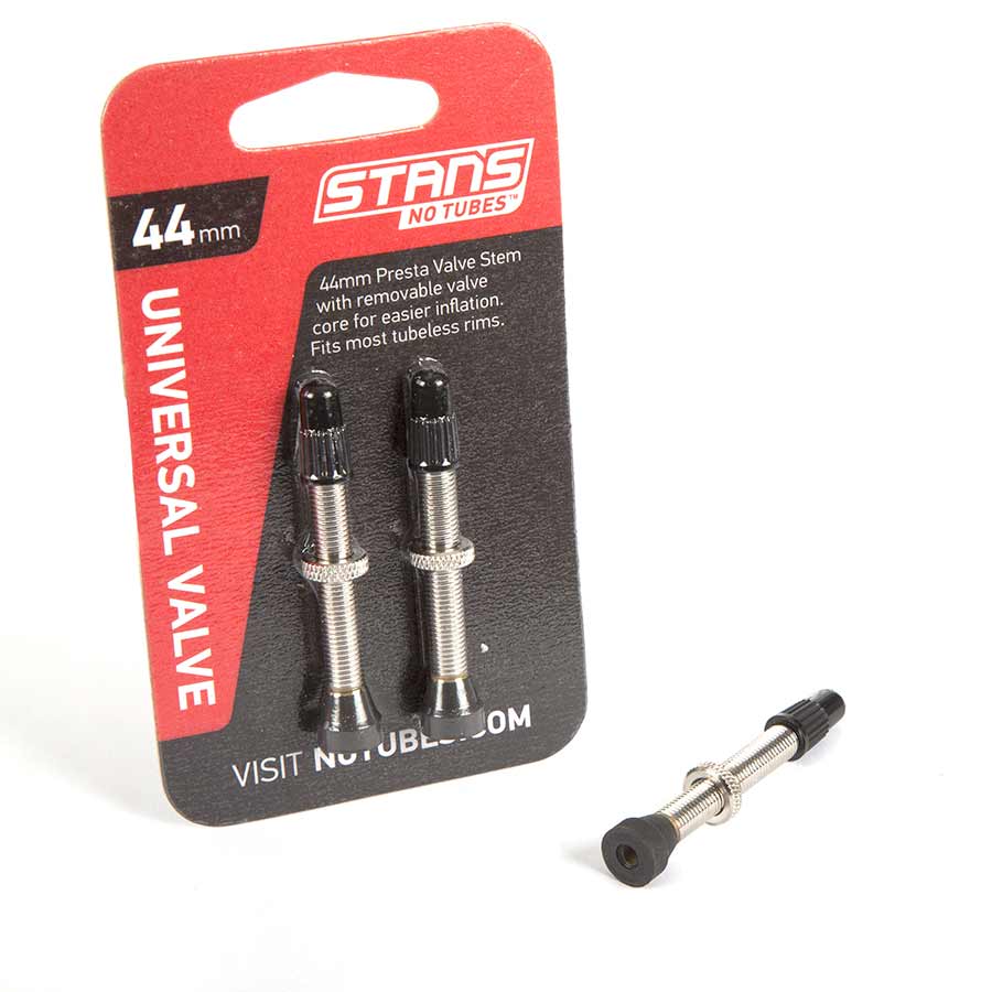 Stans Tubeless Universal Valve Stems - Brass 44mm Pair