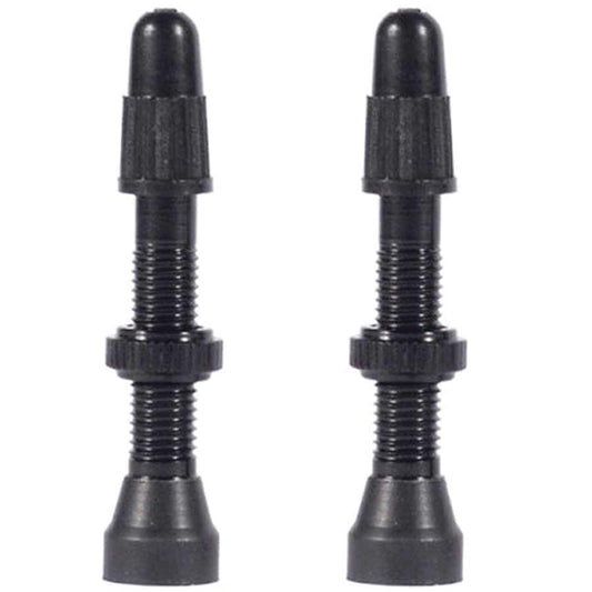 WTB Aluminum TCS Tubeless Valves: 46mm Black Pair