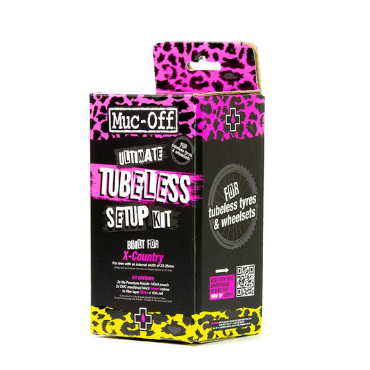 Muc-Off Ultimate Tubeless Kit - XC/Gravel 25mm Tape 44mm Valves