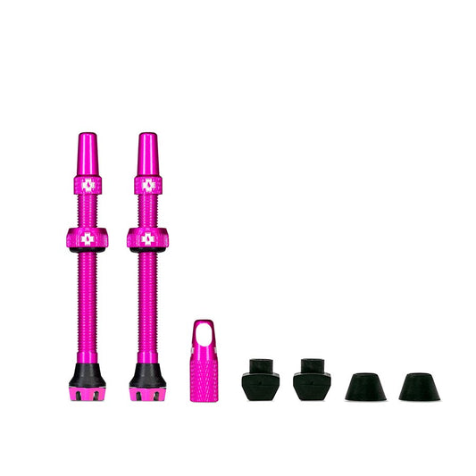 Muc-Off V2 Tubeless Valve Kit - Pink 60mm Pair