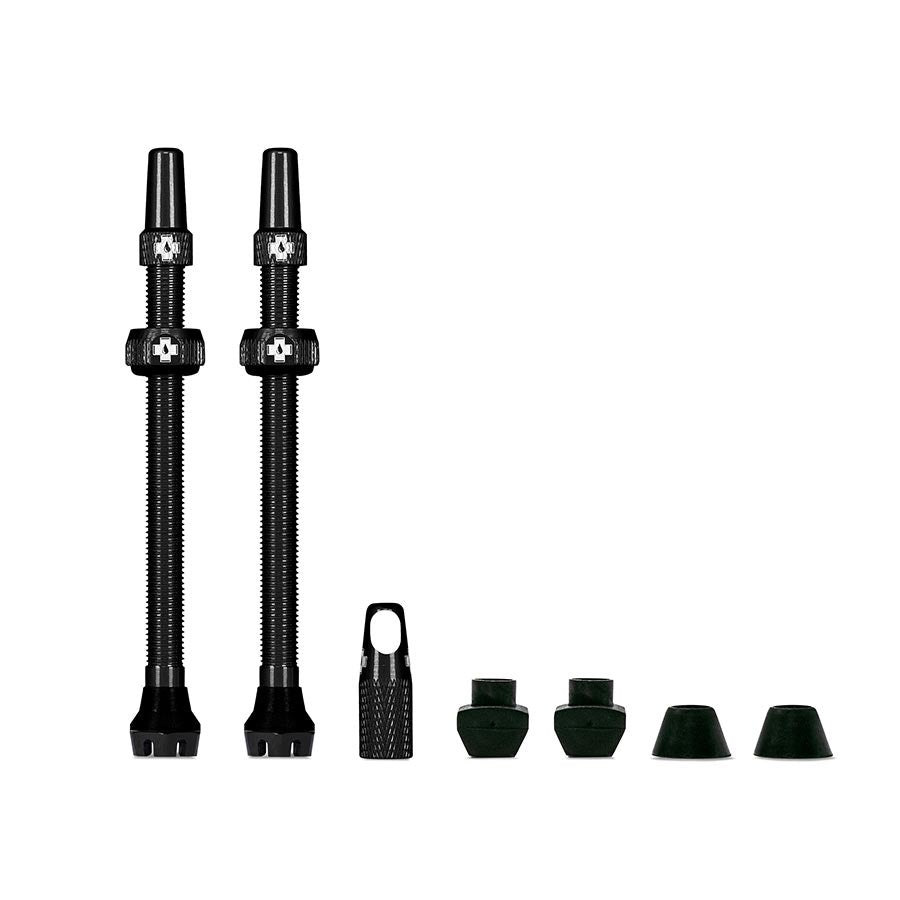 Muc-Off V2 Tubeless Valve Kit - Black 80mm Pair