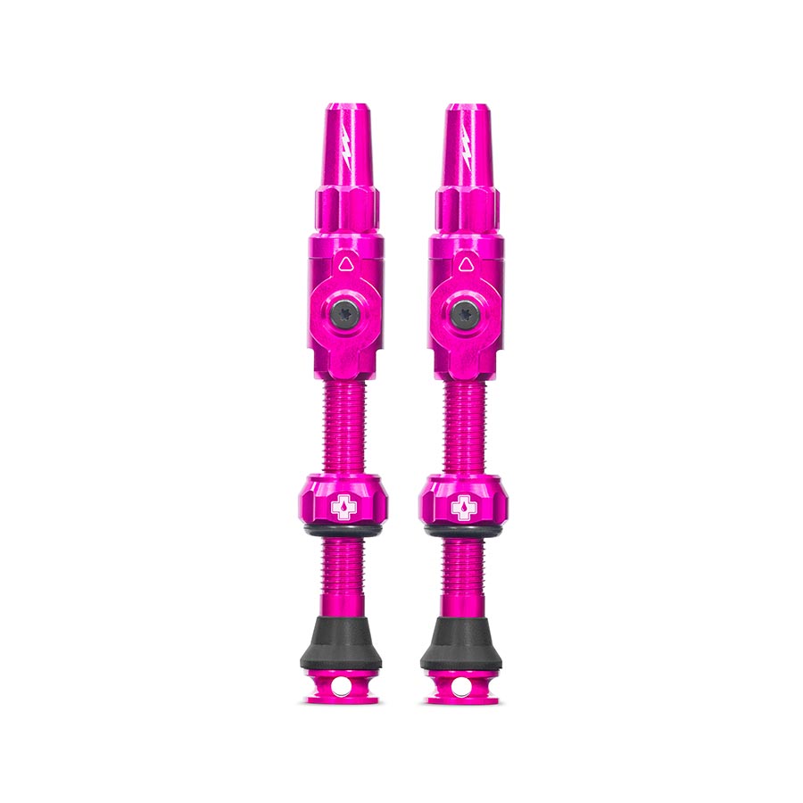 Muc-Off Big Bore Lite Tubeless Valve 75mm Pair - Pink