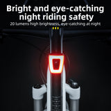 Bike Helmet Warning Tail Light USB
