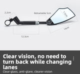 ROCKBROS Adjustable Bike Mirror Anti-Glare 360-Degree Rotation