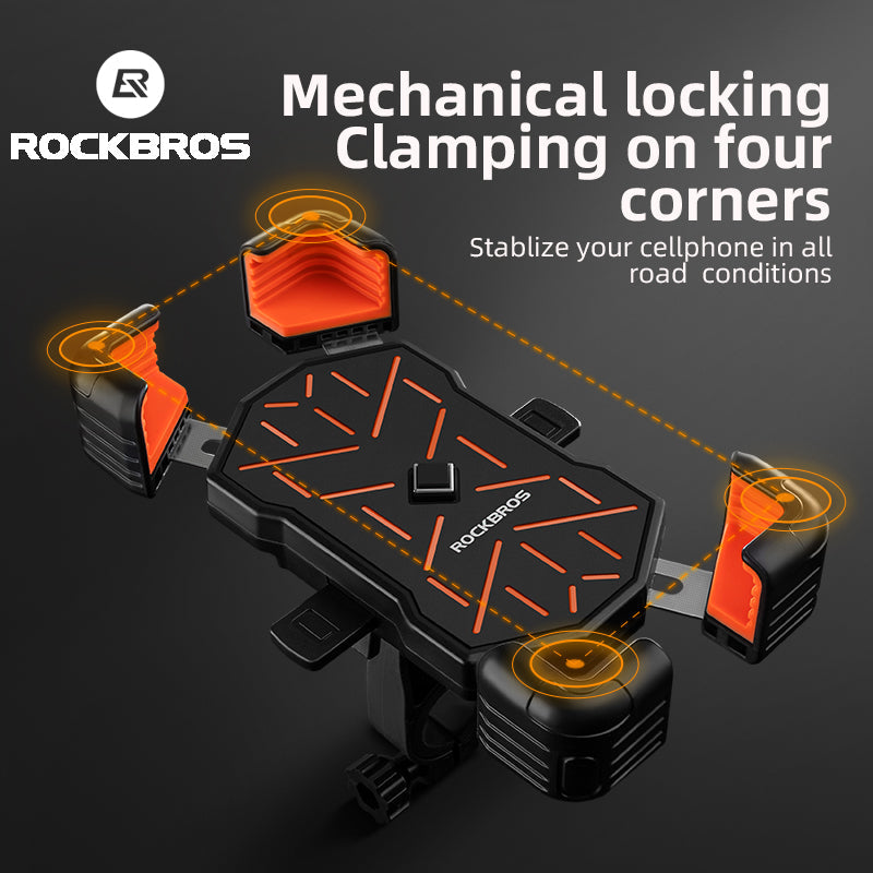 ROCKBROS HW-117 Bike Phone Mount 1s Lock Bike