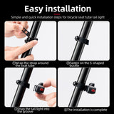 ROCKBROS Frog Style Bike Tail Light