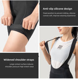 【ROAD TO SKY by ROCKBROS Women's Cycling Bib Shorts in Black