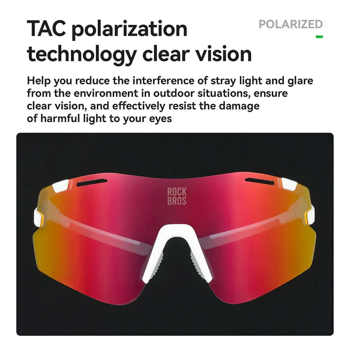 ROCKBROS ROAD TO SKY BOUNDLESS Photochromic Cycling Sports Sunglasses