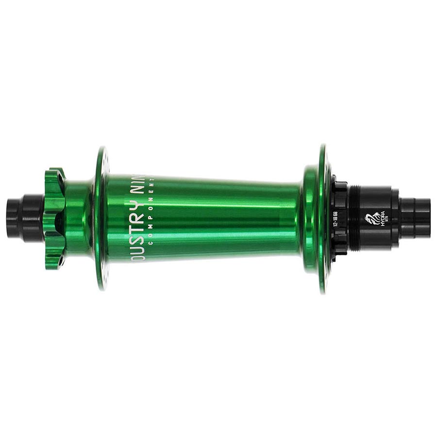 Industry Nine Hydra Classic Boost 6B Disc Hub Rear 32H 12mm TA 148mm Shimano Micro Spline Green