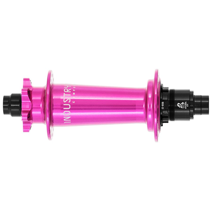 Industry Nine Hydra Classic Boost 6B Disc Hub Rear 28H 12mm TA 148mm SRAM XD Pink