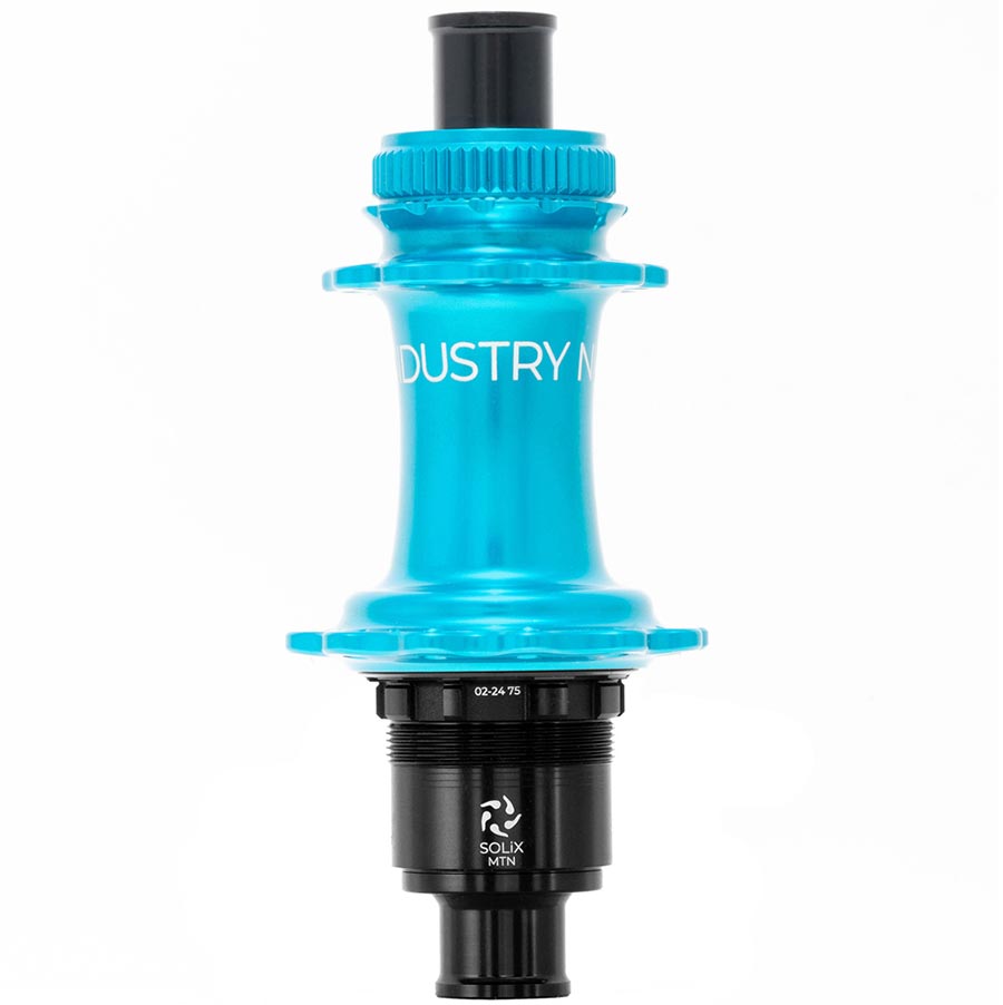 Industry Nine Solix M Classic Rear MS Disc Hub Rear 28H 12mm TA 148mm Shimano Micro Spline Turquoise