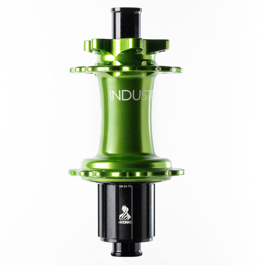 Industry Nine Hydra 2 Boost MicroSpline Disc Hub Rear 32H 12mm TA 148mm Shimano Micro Spline Lime