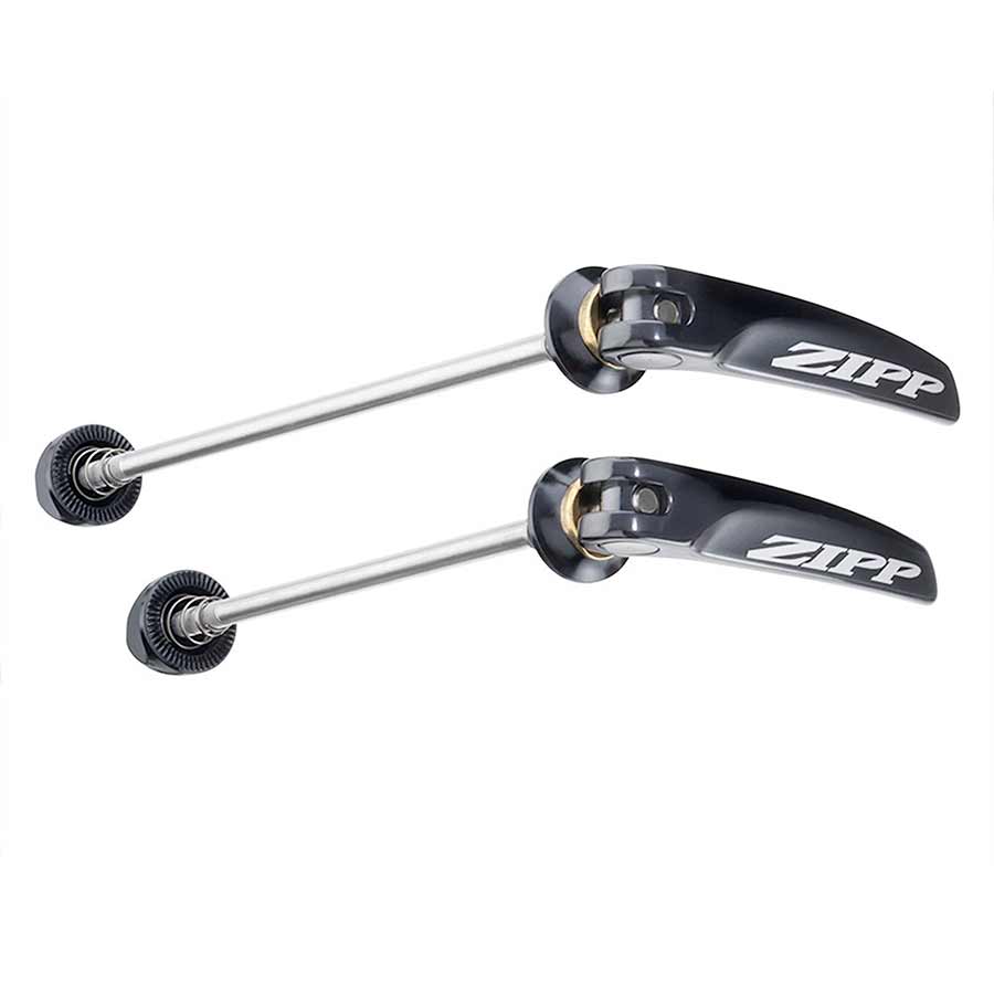 Zipp Tangente Quick Release Skewer Set - 100mm/135mm Disc Brake Stainless Steel BLK With Silver Logo